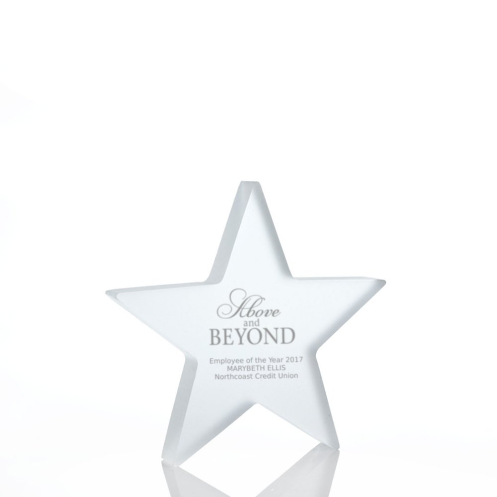 View larger image of Frosted Acrylic Trophy - Star